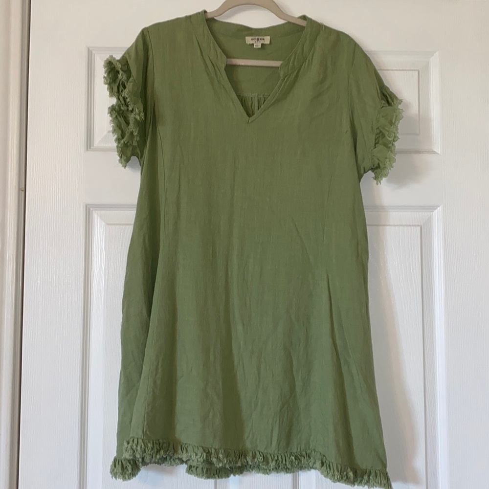 Precious Sage Green Mini Dress